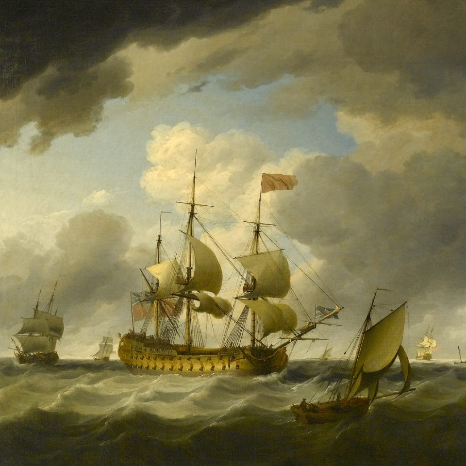 A Flagship Before the Wind