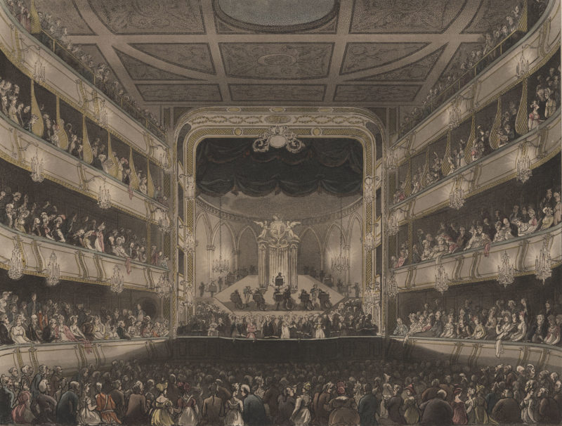 John Bluck, Covent Garden Theatre, 1808 © Gerald Coke Handel Foundation