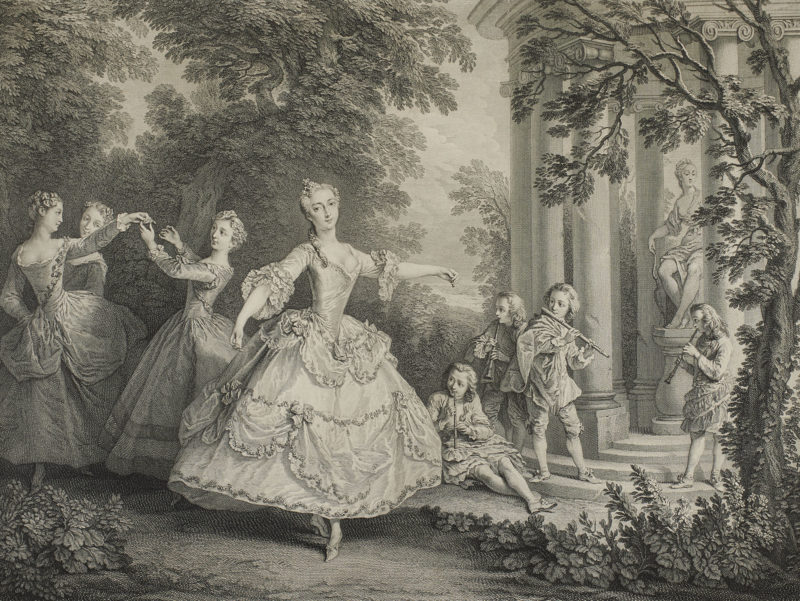 Line engraving by Nicolas Larmessin, Maria Salle, 1732, c. Gerald Coke Handel Collection