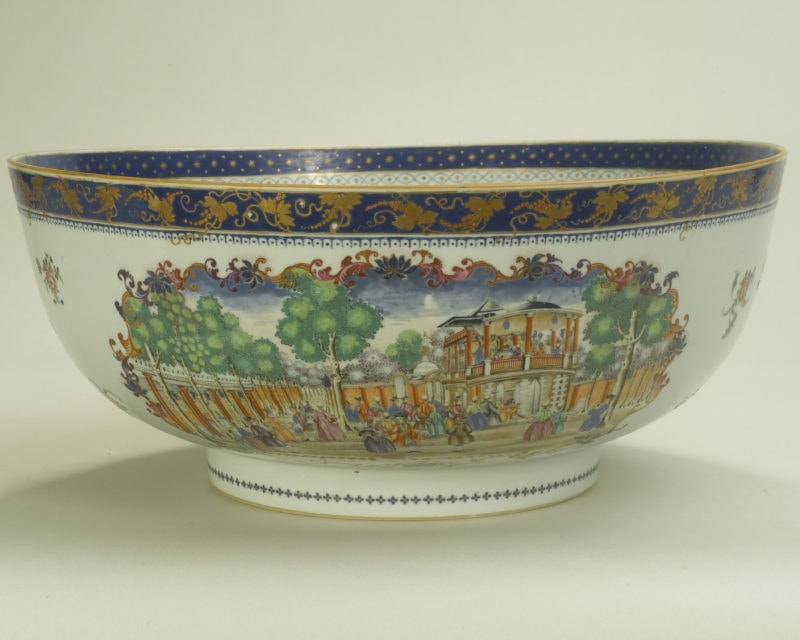 Punch bowl, c1790 © The Foundling Museum