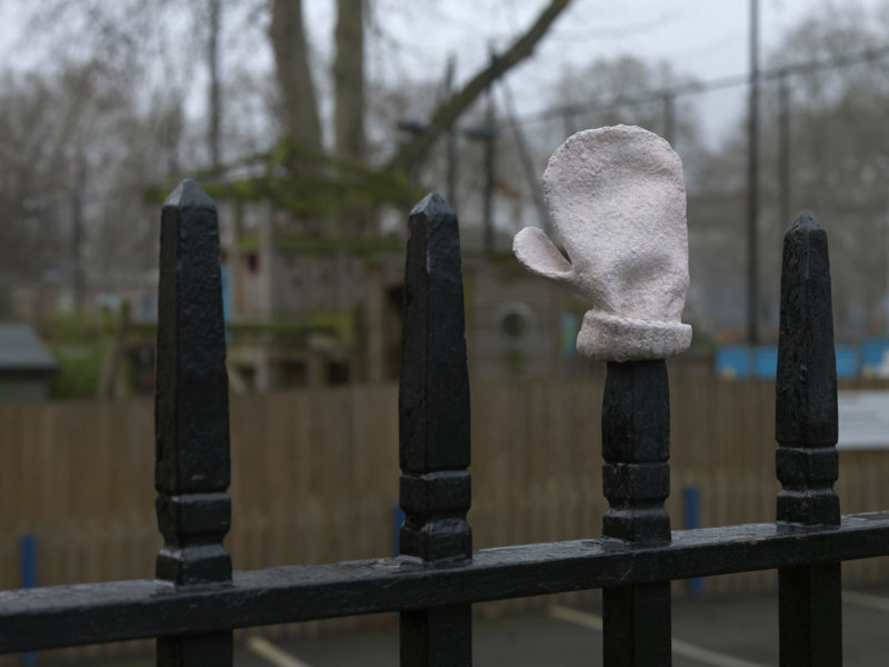 Baby Things, Mitten, 2008, bronze cast, by Tracey Emin, courtesy of the artist and White Cube