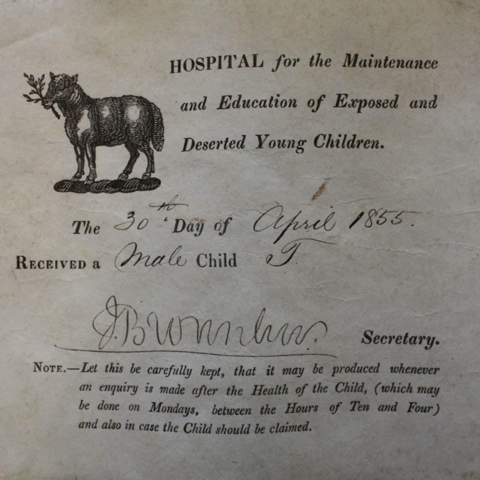 Received, A Blank Child: Dickens, Brownlow and the Foundling Hospital