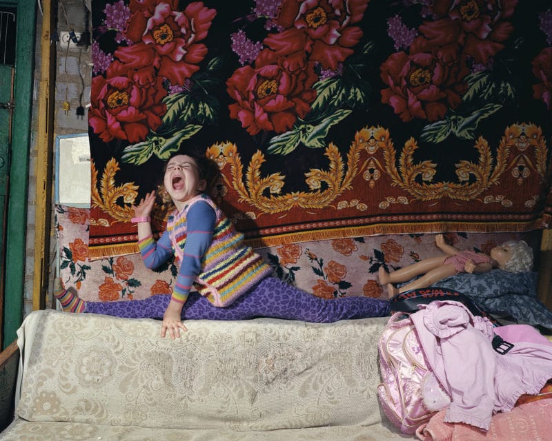 Kristina in Troyitske, Eastern Ukraine, an hour after the shelling [in Child’s Play].