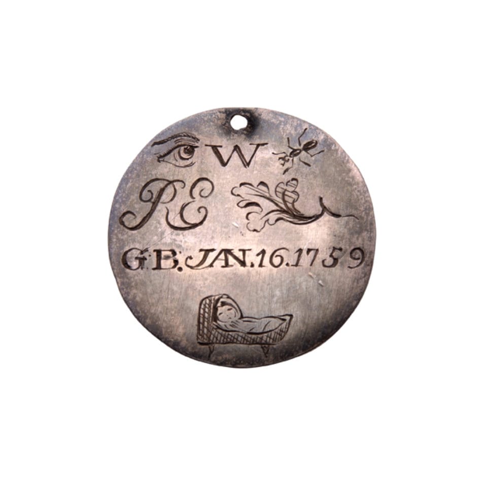 Token: Engraved rebus disc 