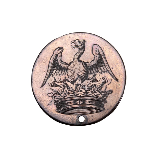 Token: Engraved with a phoenix 