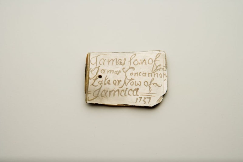 Engraved mother of pearl token © Foundling Museum, London