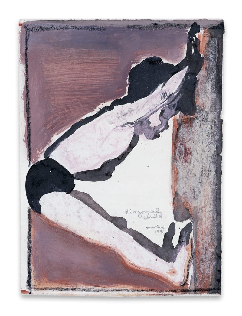Marlene Dumas, Diagonal Child, 1991, Ursula Hauser Collection, Switzerland © Marlene Dumas Courtesy the artist and Ursula Hauser Collection, Switzerland