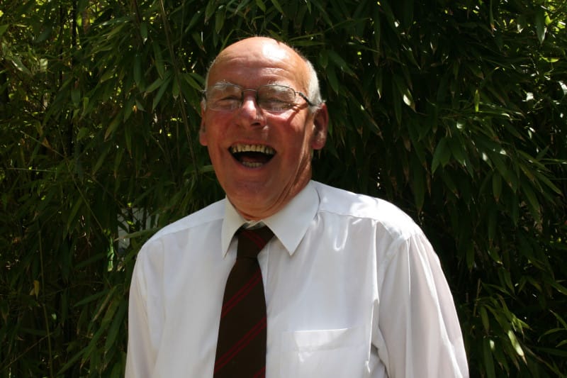 Charles Fortune aged 74 near the Museum