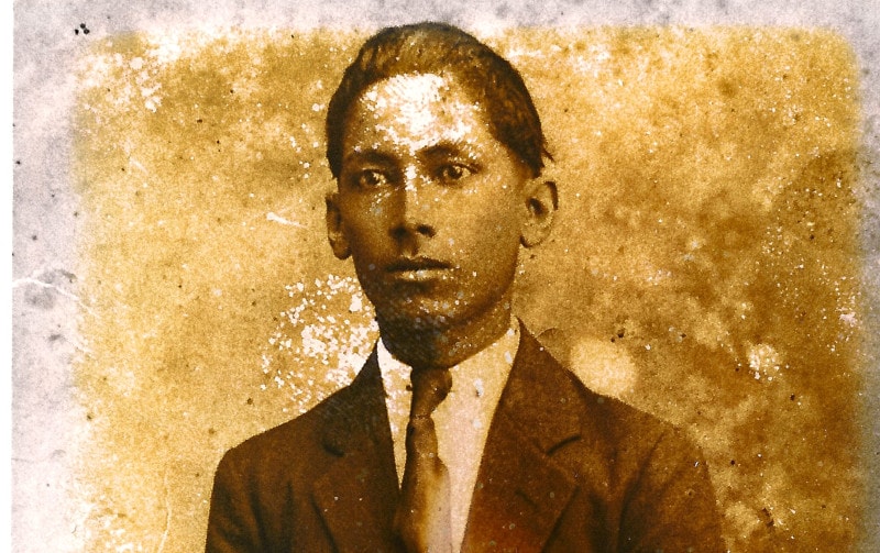 Daniel's birth father as a young man. This is the only photograph Daniel had of him.