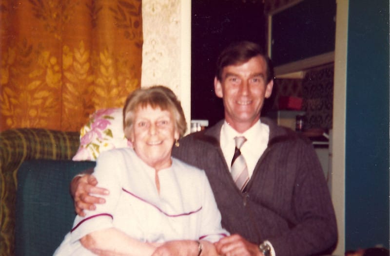 John with his birth mother