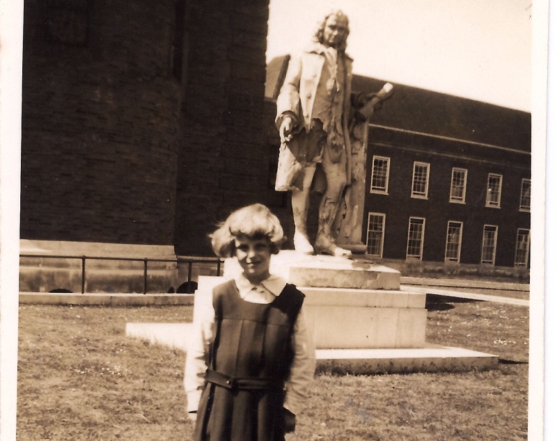 Lorna in her foundling uniform at the Berkhamsted school