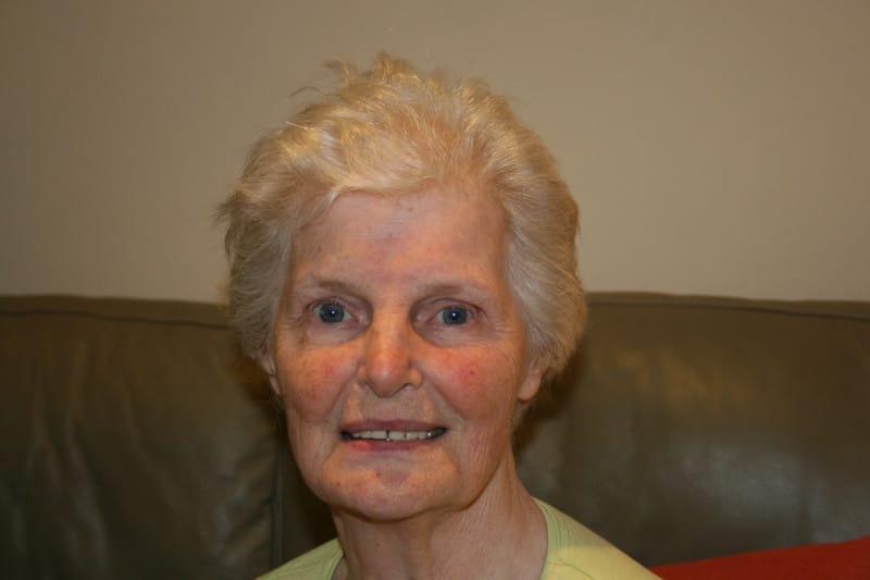 Lorna Brown aged 76 in her home