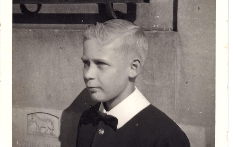 Mark in his foundling uniform