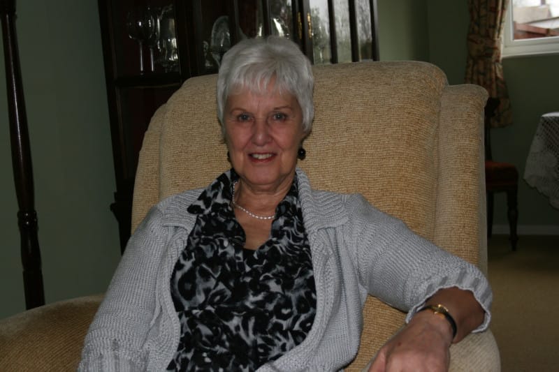 Ruth Miller aged 72 in her home