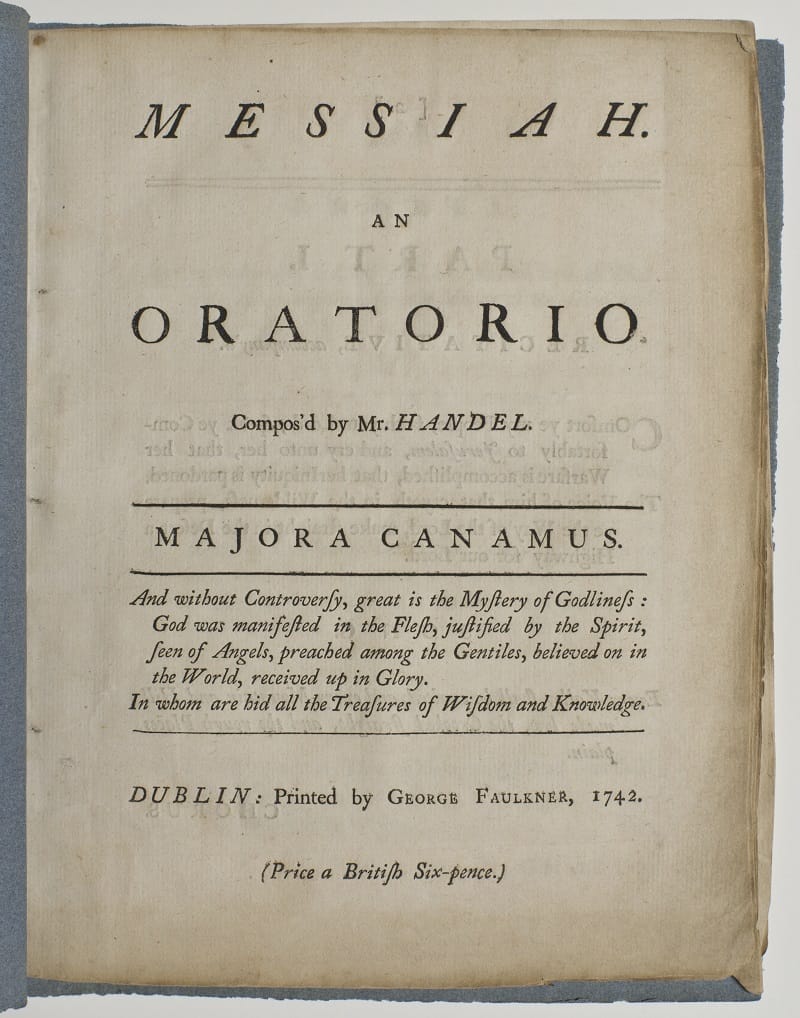 Title page, libretto of 1st performance